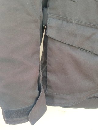 Chaqueta de moto SWT negra talla L