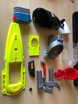 Submarino Playmobil + piezas de repuesto