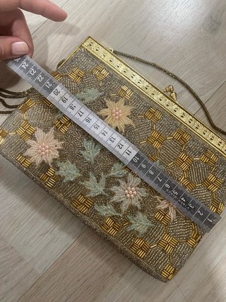 Bolso de mano vintage con abalorios