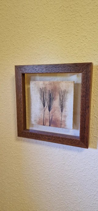 Juego de 2 Cuadros Decorativos Piedra y Madera