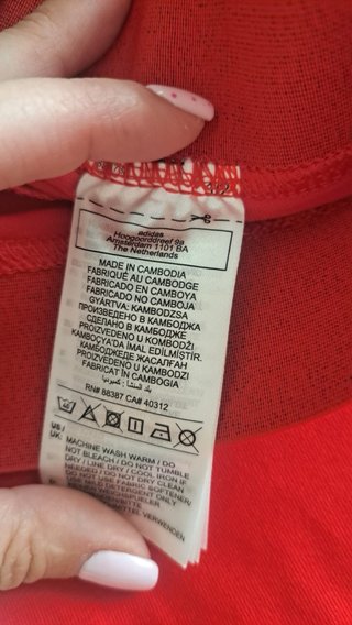 Conjunto Adidas Chándal Rojo