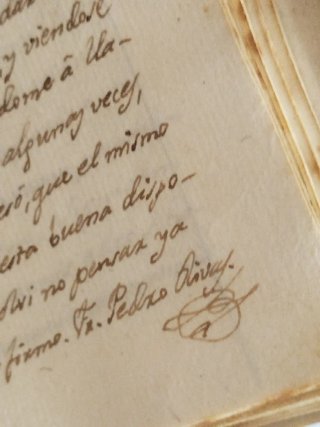 Libro antiguo Manuscrito S.XVIII Firmado