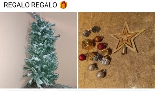 Árbol de Navidad verde con nieve