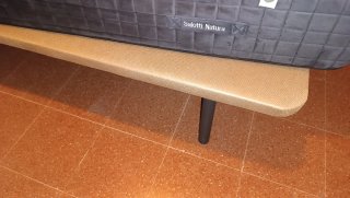 Colchón (Salotti Natura) y base tapizada de 150cm