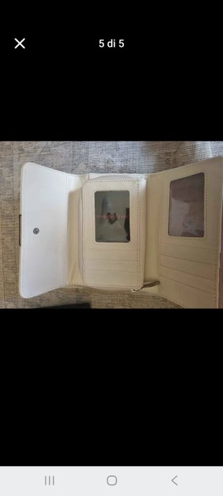 Portafoglio donna Coveri beige e verde