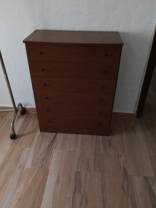 Cómoda 6 cajones madera