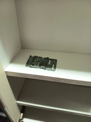 Armario auxiliar blanco con puertas de cristal