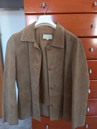 Chaqueta Pekari Marrón/Beige Talla 42. Woman Tex.
