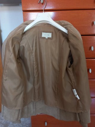 Chaqueta Pekari Marrón/Beige Talla 42. Woman Tex.