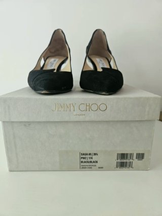 Zapatos tacón Jimmy Choo negros ante