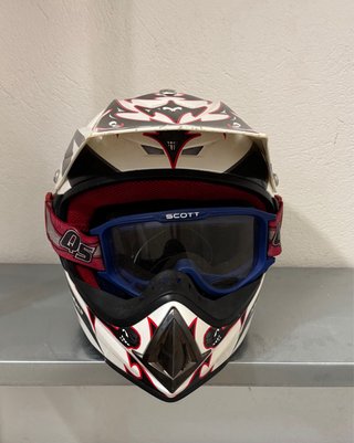 Casco de enduro Hebo con gafas Scott incluidas