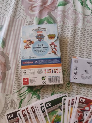 Cartas Patrulla Canina 4 en 1