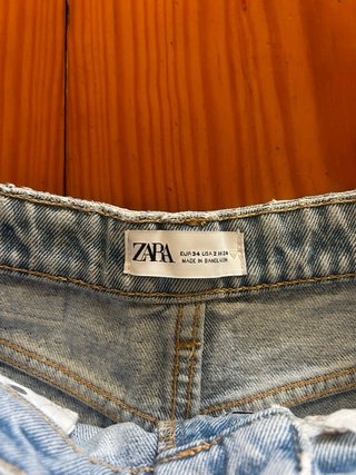 Shorts vaqueros Zara desgastados