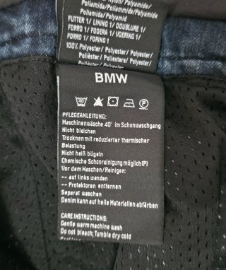 Pantalón de moto vaquero bmw con protecion.