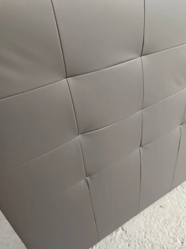 Cabecero tapizado gris 145x120 cm