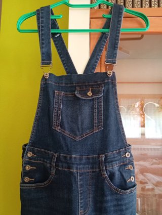 Peto vaquero largo Italy Moda azul