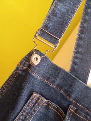 Peto vaquero largo Italy Moda azul