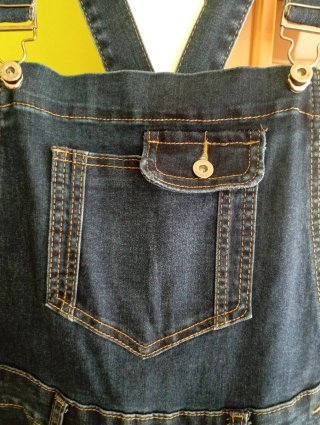 Peto vaquero largo Italy Moda azul
