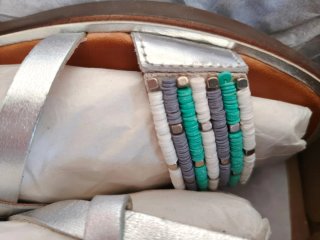 Sandalias Gioseppo Talla 38 Multicolor Plata