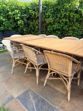Mesa exterior extensible en 3 medidas