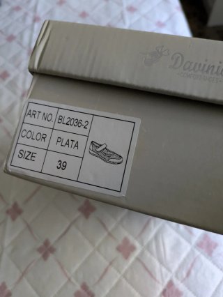 Zapatos de mujer plateados talla 39