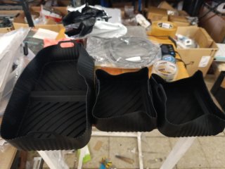 Moldes de goma negros