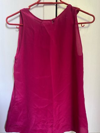 Top Massimo Dutti Seda Fucsia Nuevo