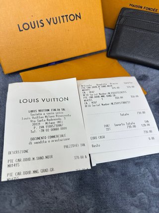 Portacarte Louis Vuitton Nero