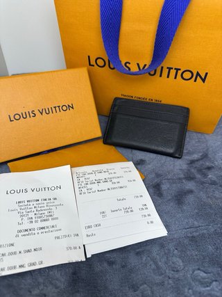 Portacarte Louis Vuitton Nero