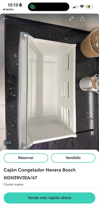 Cajón Congelador Nevera Bosch KGN39VIEA/47