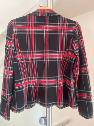 Chaqueta americana cuadros roja y negra Talla 46