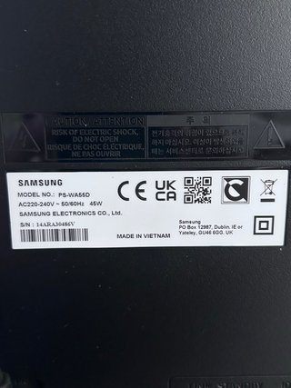 Barra Sonido Samsung con Subwoofer Inalámbrico