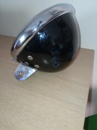 Faro Harley Davidson Cromado y negro Nuevo