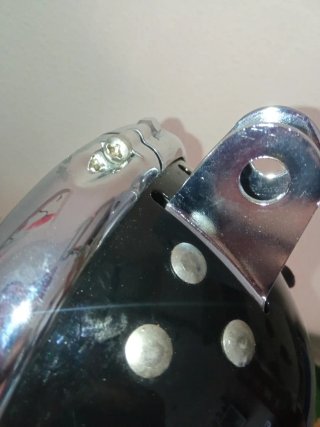 Faro Harley Davidson Cromado y negro Nuevo
