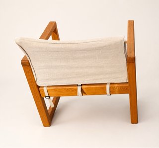Poltrona Diana Safari Ikea in Legno e Tessuto