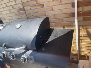 Barbacoa a Gas Nero e Argento a Gas Butano