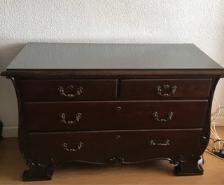 Cómoda y 2 mesitas de noche madera