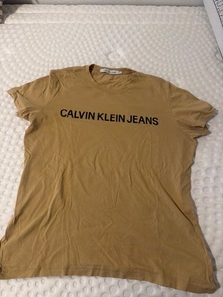 Camiseta Calvin Klein Jeans Marrón Talla XL