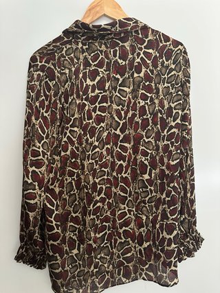 Blusa Zara Talla L Estampado Animal