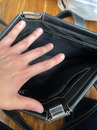 BOLSO PIEL REAL NEGRO VINTAGE RETRO BANDOLERA