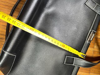 BOLSO PIEL REAL NEGRO VINTAGE RETRO BANDOLERA