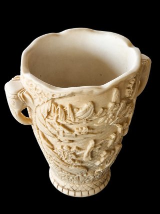 Colonna Decorativa Vaso Orientale Vintage H 93