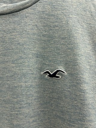 Camiseta Hollister Azul Grisáceo Talla XS Hombre