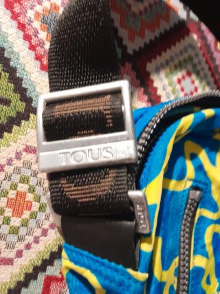 Bolso bandolera Tous azul y amarillo