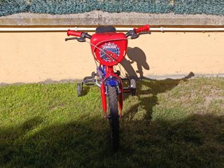 Bicicleta Infantil Spiderman con Ruedines