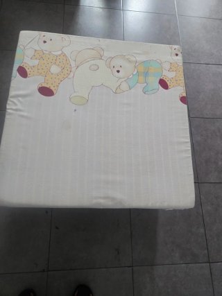 Cama Plegable con Colchón y Forro