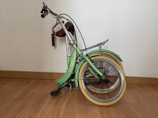 Bici plegable verde Da'Fatcat