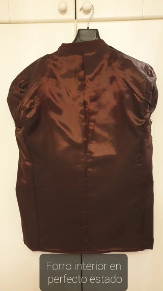 Americana hombre color granate