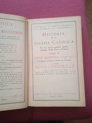 Historia de la Iglesia tomo IV. La Edad Moderna