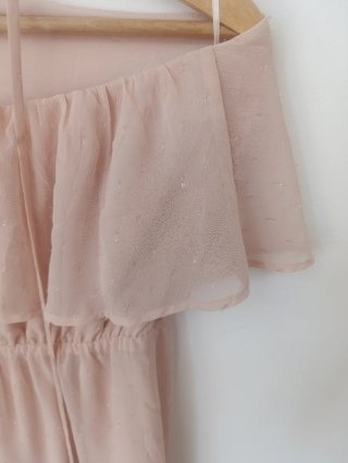 Vestido rosa pastel Mango